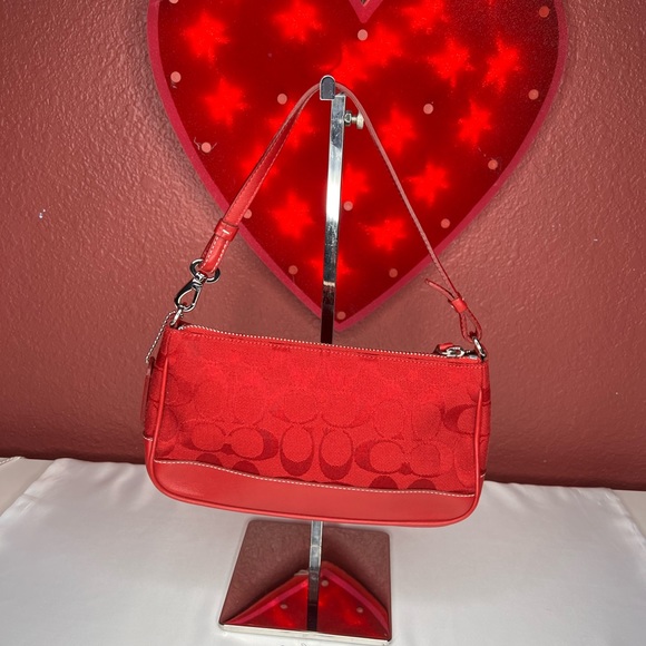 Coach Handbags - Coach Y2K Red Demi Pochette